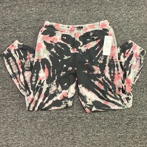 Girls size 14/16 XL pink canyon multi tie-dye jogger, sweatpants treasure & bond